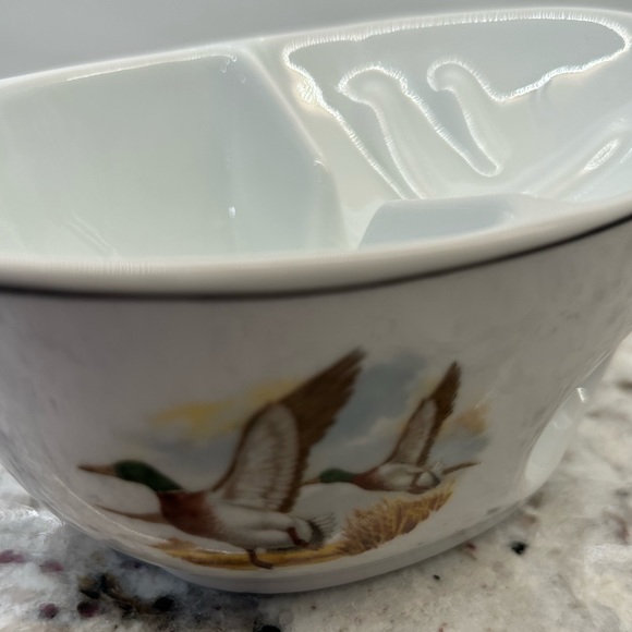 Vintage West Germany Soap Dish Porcelain Duck Mallard Fly No Chips Or Cracks EUC - Picture 12 of 15